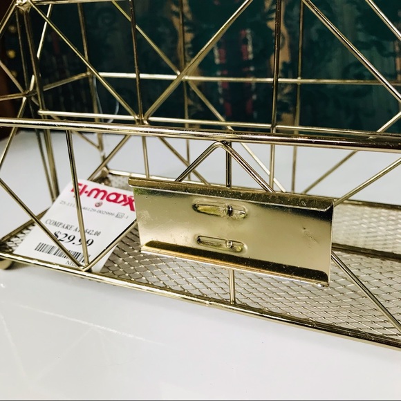 Metal Desk Letter Organizer With Name Slot - 9.75”x4” - Picture 2 of 8